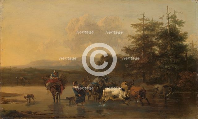 The Cattle Herd, 1656. Creator: Nicolaes Berchem.