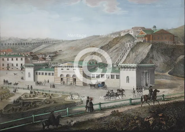 The Caucasian mineral springs, Mid of the 19th century. Artist: Beggrov, Karl Petrovich (1799-1875)