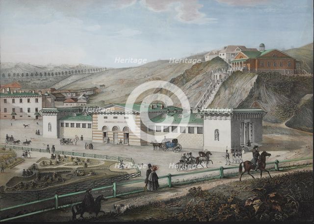 The Caucasian mineral springs, Mid of the 19th century. Artist: Beggrov, Karl Petrovich (1799-1875)