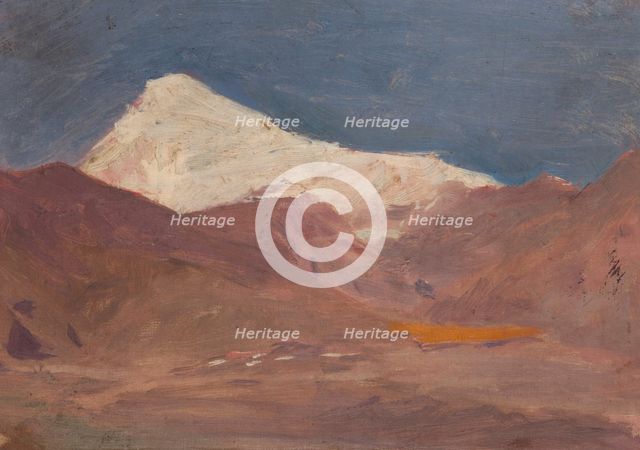 The Caucasus (Mount Kazbek), 1892. Creator: Jan Ciaglinski.