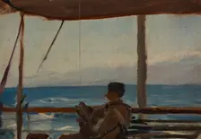 The Caucasus (Lobojkow on a Boat), 1892. Creator: Jan Ciaglinski