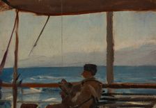 The Caucasus (Lobojkow on a Boat), 1892. Creator: Jan Ciaglinski