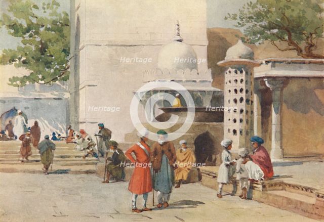 'The Cauldron at the entrance to the Dargah, Ajmere', c1880 (1905). Creator: Alexander Henry Hallam Murray.