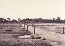 The Causeway Across the Vaigai River, January-March 1858. Creator: Captain Linnaeus Tripe