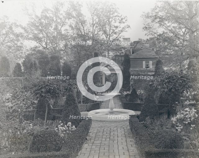 "The Causeway," James Parmelee house, 3100 Macomb Street, Washington, D.C., 1919. Creator: Frances Benjamin Johnston.