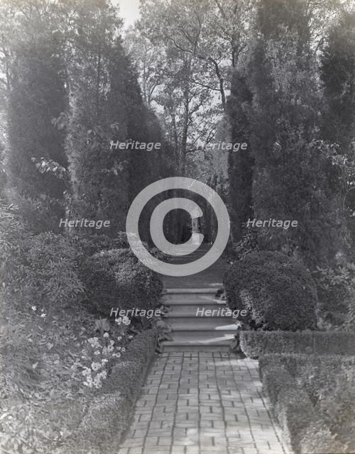 "The Causeway," James Parmelee house, 3100 Macomb Street, Washington, D.C., 1919. Creator: Frances Benjamin Johnston.