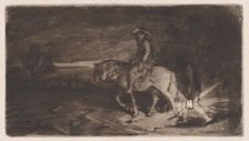 The Cavalier, 1848. Creator: Charles Emile Jacque