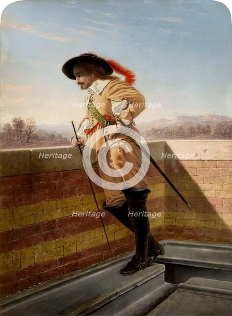 The Cavalier - after Meissonier, c1830-1890. Creator: James Nasmyth.