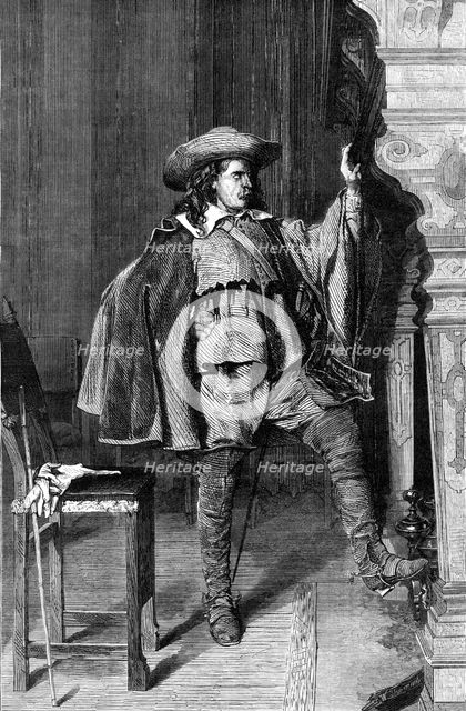 "The Cavalier", by E. Meissonier, from the winter exhibition, No, 7, Haymarket, 1868.  Creator: W Thomas.