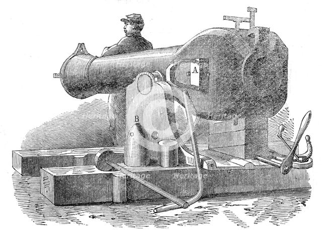 The Cavalli Cannon at the Florence Exhibition, 1861. Creator: Unknown.