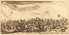 The Cavalry Combat with Swords, c. 1632/1634. Creator: Jacques Callot