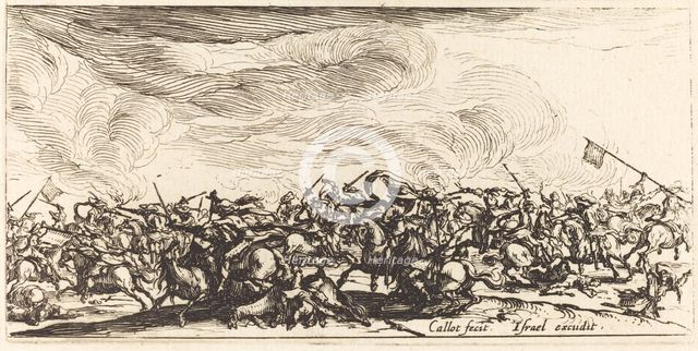The Cavalry Combat with Swords, c. 1632/1634. Creator: Jacques Callot.