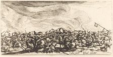 The Cavalry Combat with Swords, c. 1632/1634. Creator: Jacques Callot