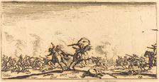 The Cavalry Combat with Pistols, c. 1632/1634. Creator: Jacques Callot