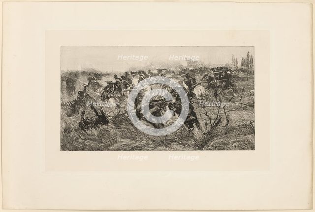 The Cavalry Charge, 1889. Creator: Giovanni Fattori.