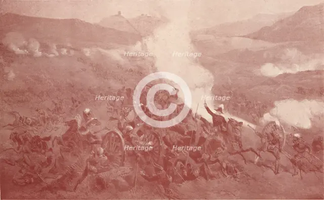 'The Cavalry Charge at Balaclava', 1854 (1909). Creator: Unknown.