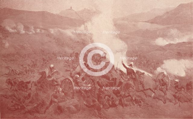 'The Cavalry Charge at Balaclava', 1854 (1909). Creator: Unknown.