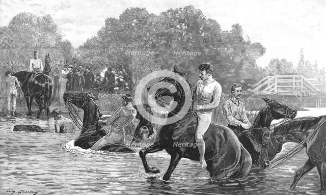 'The Cavalry Manoevres in Berkshire - Officers of the Horse Guards and Life Guards, 1890. Creator: John Charlton.