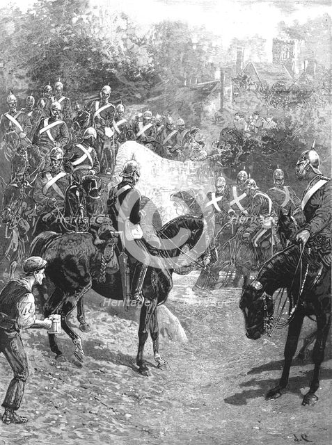 'The Cavalry Manoevres; The Guards on the march from Aldershot to Churn camp, 1890. Creator: Unknown.