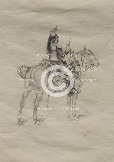 The Cavalryman, 1875. Creator: Édouard Detaille (French, 1848-1912).