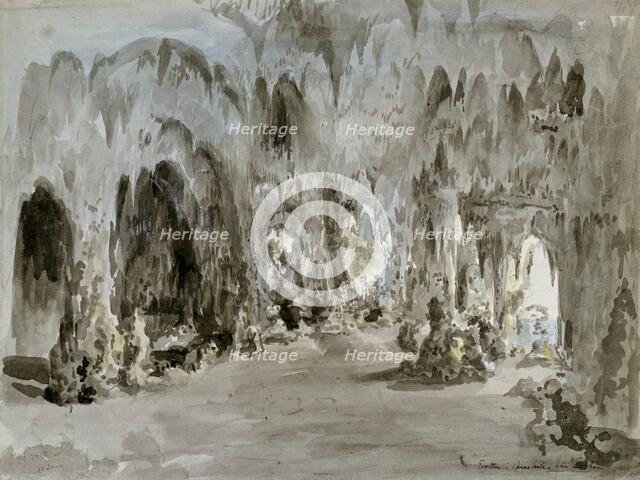 The Cave of Painshill. Creator: Elias Martin.