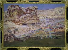 The cave of the prophets (Lebanon), by Muñoz Degrain, oil, 1912