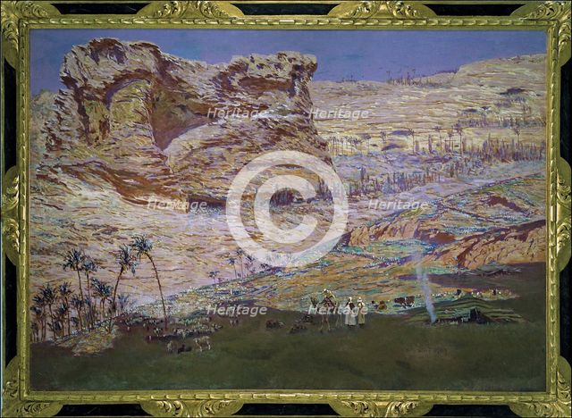 The cave of the prophets' (Lebanon), by Muñoz Degrain, oil, 1912.