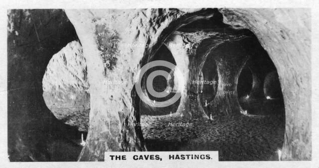 'The Caves, Hastings', Sussex, c1920s. Artist: Unknown