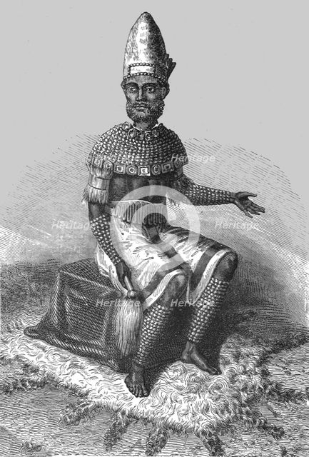 ''The Cazembe in state dress; The regions of the Cazembe', 1875. Creator: Unknown.