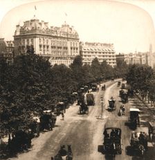 The Cecil and Savoy Hotels, London 1896. Creator: Works and Sun Sculpture Studios
