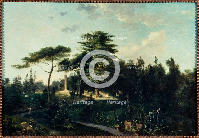 The Cedar of Lebanon, in the Jardin des Plantes, c1800. Creator: Jean-Pierre Houel.