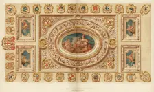 The ceiling of the Aldermen's Court Room, Guildhall, City of London, 18th century (1886)