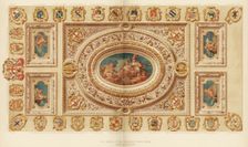 The ceiling of the Aldermen's Court Room, Guildhall, City of London, 18th century (1886)