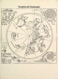 The Celestial Globe-Southern Hemisphere, 1515. Creator: Albrecht Durer