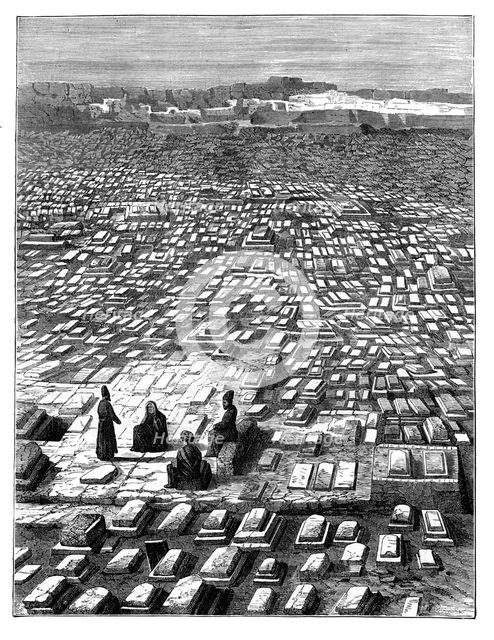 The cemetery at Mecca, c1890. Artist: Unknown