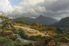 The Cemetery at Baden-Baden, 1855. Creator: Pierre Louis Dubourcq