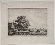 The Cemetery by the Canal. Creator: Anthonie Waterloo (Dutch, 1609/10-1690)