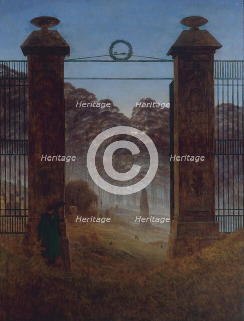 The Cemetery, ca 1825. Artist: Friedrich, Caspar David (1774-1840)