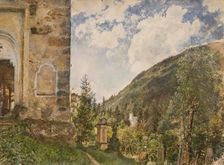 The cemetery in Gastein, 1889. Creator: Rudolf von Alt