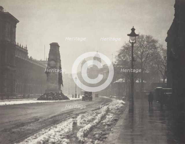 The cenotaph. From the album: Photograph album - London, 1920s. Creator: Harry Moult.