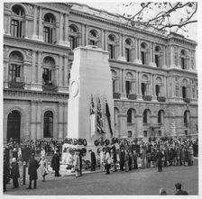 The Cenotaph, Whitehall, Westminster, City of Westminster, Greater London Authority, 1960-1985. Creator: Leonard Robin Mattock