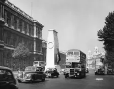 The Cenotaph, Whitehall, London, 1950s. Creator: Arthur Charles Kirby Ware
