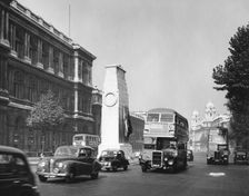 The Cenotaph, Whitehall, London, 1950s. Creator: Arthur Charles Kirby Ware