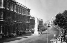 The Cenotaph, Whitehall, London, 1950s. Creator: Arthur Charles Kirby Ware