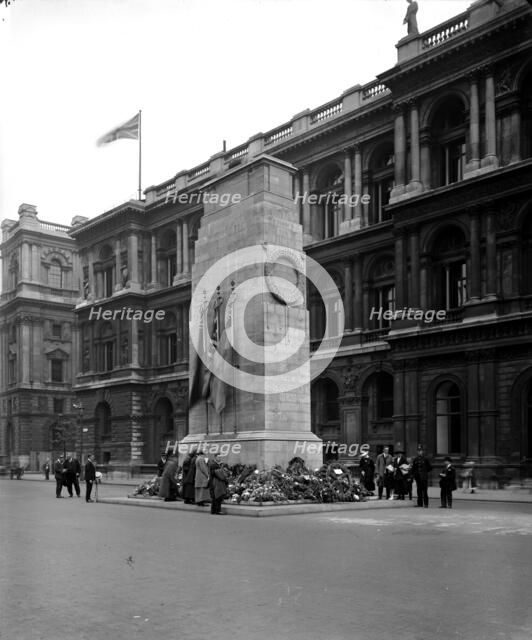 The Cenotaph, Whitehall, London, 1921. Artist: Bedford Lemere and Company