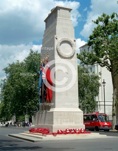 The Cenotaph, Whitehall, London. Creator: Peter Thompson.