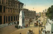 The Cenotaph, Whitehall, London, c1920. Creator: Unknown