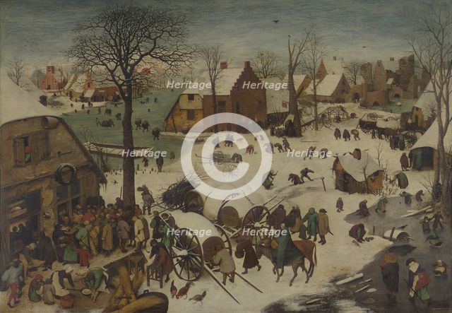 The Census at Bethlehem (The Numbering at Bethlehem), 1566. Artist: Bruegel (Brueghel), Pieter, the Elder (ca 1525-1569)
