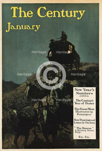 The Century, January - New Year's Number, 1902. Creator: Frederic Remington.