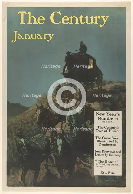 The Century: New Year's Number, January, 1902. Creator: Frederic Remington.